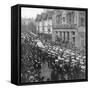 Sailors Pulling the Gun Carriage Carrying the Coffin of Queen Victoria, Windsor, Berkshire, 1901-null-Framed Stretched Canvas