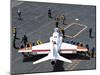 Sailors Push a T-45C Goshawk on the Flight Deck of USS Ronald Reagan-null-Mounted Photographic Print