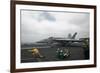 Sailors Signal to Launch an F-A-18E Super Hornet-null-Framed Photographic Print