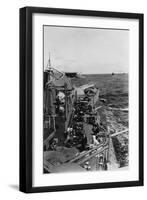 Sailors Sleeping on the Upper Deck of the British Battleship HMS Malaya, C1940-C1941-null-Framed Giclee Print