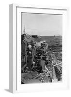 Sailors Sleeping on the Upper Deck of the British Battleship HMS Malaya, C1940-C1941-null-Framed Giclee Print