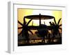 Sailors Work on an E-2C Hawkeye Aircraft Aboard USS Abraham Lincoln-Stocktrek Images-Framed Photographic Print