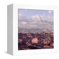 Sailplanes And Castle-Designwest-Framed Stretched Canvas