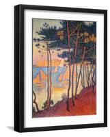 Sails and Pines-Paul Signac-Framed Giclee Print