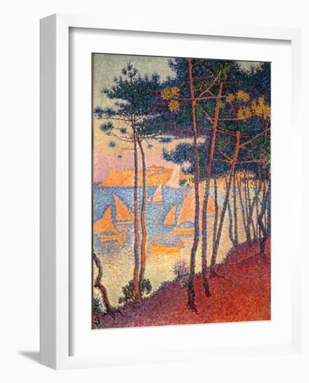 Sails and Pines-Paul Signac-Framed Giclee Print