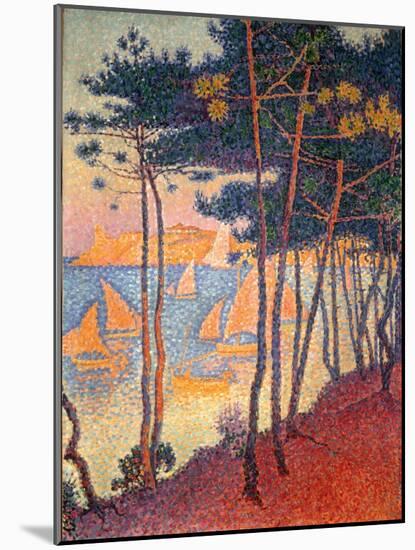 Sails and Pines-Paul Signac-Mounted Giclee Print