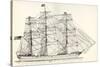 Sails and Rigging of a Mid-19th Century Clipper. from the National Encyclopaedia, Published C.1890-null-Stretched Canvas