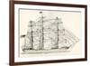 Sails and Rigging of a Mid-19th Century Clipper. from the National Encyclopaedia, Published C.1890-null-Framed Giclee Print