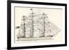 Sails and Rigging of a Mid-19th Century Clipper. from the National Encyclopaedia, Published C.1890-null-Framed Giclee Print