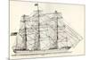 Sails and Rigging of a Mid-19th Century Clipper. from the National Encyclopaedia, Published C.1890-null-Mounted Giclee Print