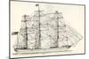 Sails and Rigging of a Mid-19th Century Clipper. from the National Encyclopaedia, Published C.1890-null-Mounted Giclee Print