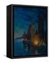 Sails at Night-Alexander Fyodorovich Gaush-Framed Stretched Canvas