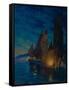 Sails at Night-Alexander Fyodorovich Gaush-Framed Stretched Canvas