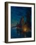 Sails at Night-Alexander Fyodorovich Gaush-Framed Giclee Print