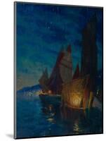 Sails at Night-Alexander Fyodorovich Gaush-Mounted Giclee Print