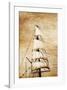 Sails on Old Paper-null-Framed Art Print