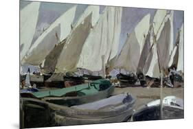 SAILS TO THE SETTING SUN 1904-5. Author: JOAQUIN SOROLLA-Joaquin Sorolla-Mounted Poster