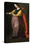 Saint Agatha, Between 1630 and 1635-Francisco de Zurbarán-Stretched Canvas