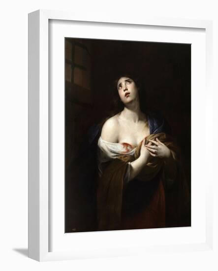 Saint Agatha, Ca. 1635-Andrea Vaccaro-Framed Giclee Print