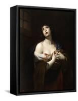 Saint Agatha, Ca. 1635-Andrea Vaccaro-Framed Stretched Canvas