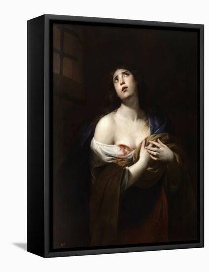 Saint Agatha, Ca. 1635-Andrea Vaccaro-Framed Stretched Canvas