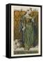 Saint Agnes, c 1520, from a Picture by Lucas Van Leyden-Henry Shaw-Framed Stretched Canvas