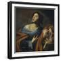 Saint Agnes-Massimo Stanzione-Framed Giclee Print