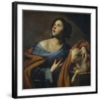 Saint Agnes-Massimo Stanzione-Framed Giclee Print