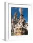 Saint Agnese in Agone Church and the Fountain of the Four Rivers-Carlo Morucchio-Framed Photographic Print
