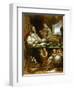 Saint Albert Writing, Apparition of Saint Paul to Saint Albert the Great and Saint Thomas Aquinas-Alonso Antonio Villamor-Framed Giclee Print