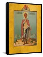 Saint Alexander Nevsky, 19th Century-Osip Semionovich Chirikov-Framed Stretched Canvas