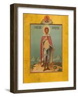 Saint Alexander Nevsky, 19th Century-Osip Semionovich Chirikov-Framed Giclee Print