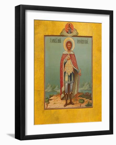 Saint Alexander Nevsky, 19th Century-Osip Semionovich Chirikov-Framed Giclee Print