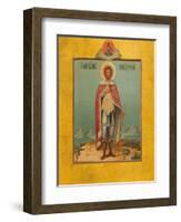 Saint Alexander Nevsky, 19th Century-Osip Semionovich Chirikov-Framed Giclee Print