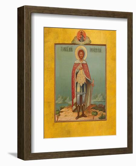 Saint Alexander Nevsky, 19th Century-Osip Semionovich Chirikov-Framed Giclee Print