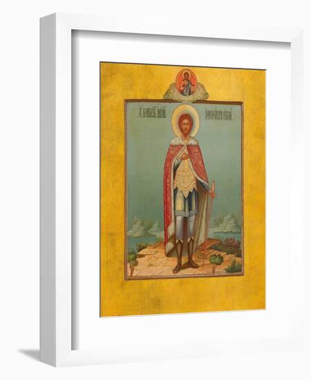 Saint Alexander Nevsky, 19th Century-Osip Semionovich Chirikov-Framed Giclee Print