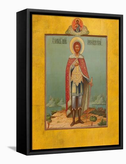 Saint Alexander Nevsky, 19th Century-Osip Semionovich Chirikov-Framed Stretched Canvas