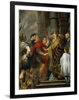 Saint Ambrose and Emperor Theodosius-Sir Anthony Van Dyck-Framed Giclee Print