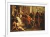 Saint Ambrose, Bishop of Milan, Refusing Emperor Theodosius Admission to Milan Cathedral-Theodor Boeyermans-Framed Giclee Print