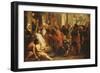 Saint Ambrose, Bishop of Milan, Refusing Emperor Theodosius Admission to Milan Cathedral-Theodor Boeyermans-Framed Premium Giclee Print