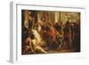 Saint Ambrose, Bishop of Milan, Refusing Emperor Theodosius Admission to Milan Cathedral-Theodor Boeyermans-Framed Giclee Print