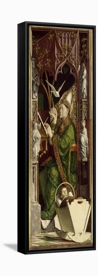 Saint Ambrosius-Michael Pacher-Framed Stretched Canvas