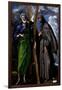 Saint Andrew and Saint Francis, Ca. 1595-El Greco-Framed Giclee Print