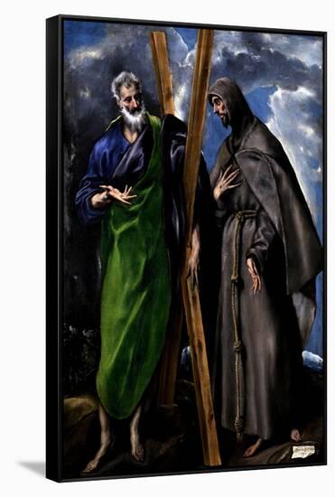 Saint Andrew and Saint Francis, Ca. 1595-El Greco-Framed Stretched Canvas