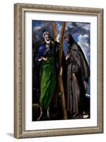 Saint Andrew and Saint Francis, Ca. 1595-El Greco-Framed Giclee Print