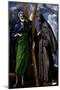 Saint Andrew and Saint Francis, Ca. 1595-El Greco-Mounted Giclee Print