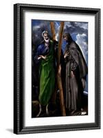 Saint Andrew and Saint Francis, Ca. 1595-El Greco-Framed Giclee Print