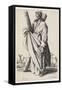 Saint Andrew from Les Grands Apôtres (The Large Apostles), 1631 (Etching)-Jacques Callot-Framed Stretched Canvas