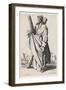 Saint Andrew from Les Grands Apôtres (The Large Apostles), 1631 (Etching)-Jacques Callot-Framed Giclee Print