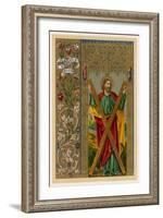 Saint Andrew One of Jesus's Apostles He is Depicted Holding the Cross on Which He Will be Crucified-null-Framed Art Print